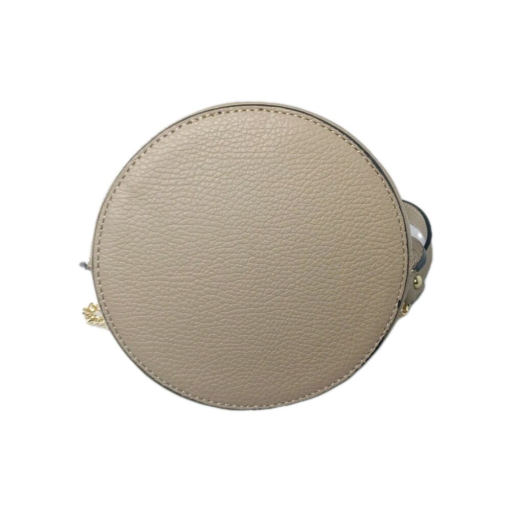 Divas Italian Leather Bucket Handbag Crossbody Bag Taupe - Picture 10 of 10